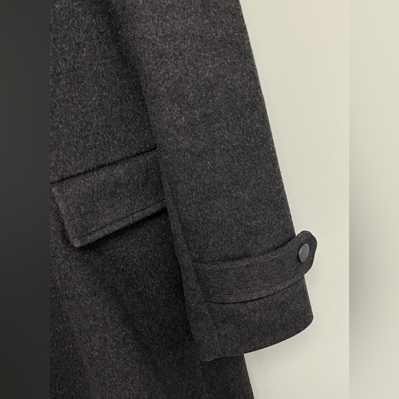 John Varvatos Grey double breasted trench coat. Size small - Picture 8 of 16